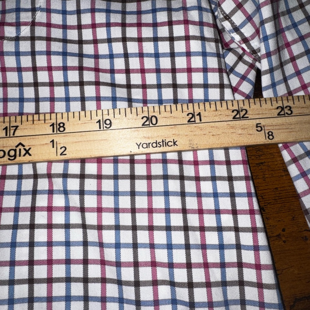 Peter Millar XL Multicolor Check Button Down Shirt - Picture 5 of 6